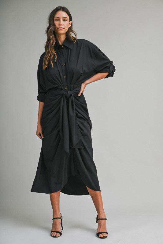 Malibu Dress Tencel Long Sleeve