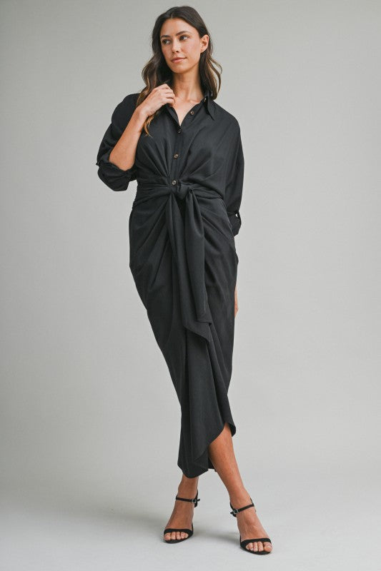 Malibu Dress Tencel Long Sleeve