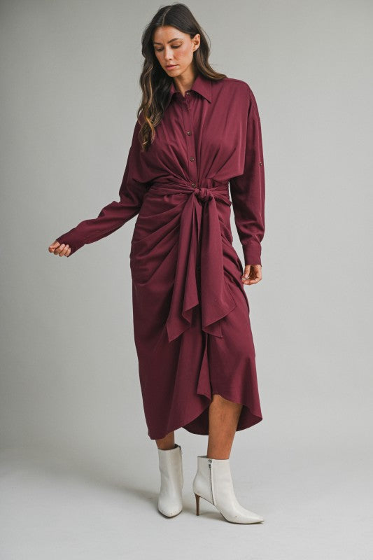 Malibu Dress Tencel Long Sleeve