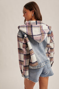 Playa Plaid Denim Jacket