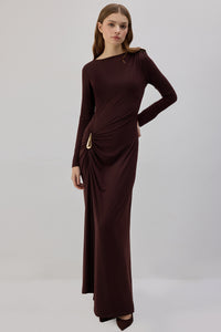 Chocolate Charm Maxi Dress