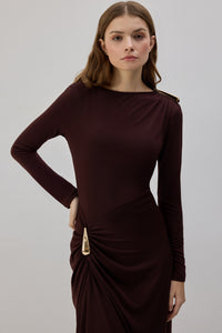 Chocolate Charm Maxi Dress