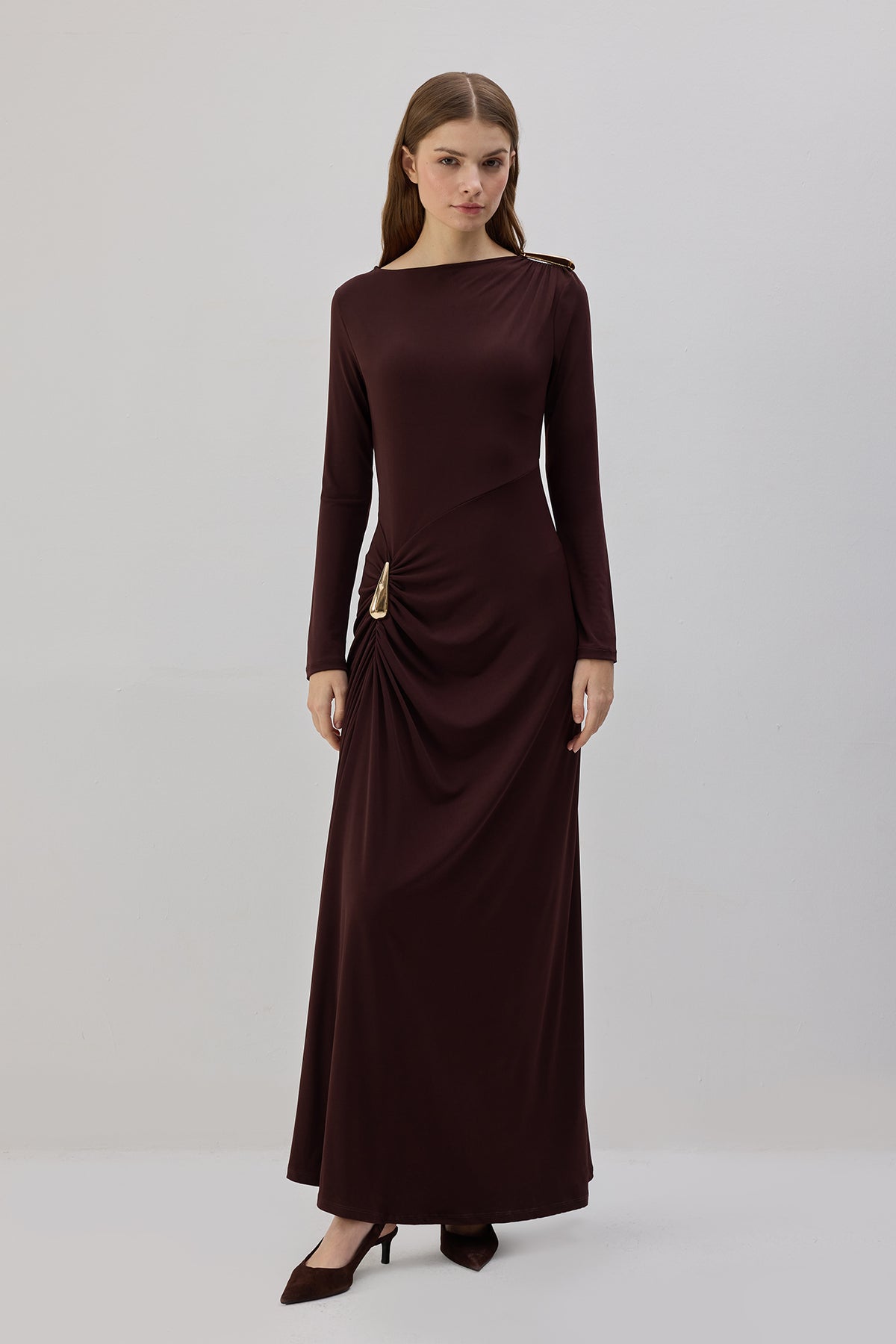 Chocolate Charm Maxi Dress