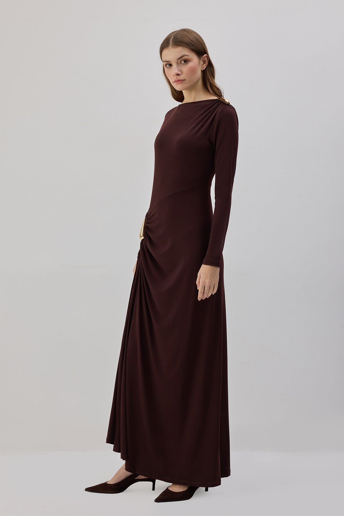 Chocolate Charm Maxi Dress
