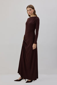 Chocolate Charm Maxi Dress