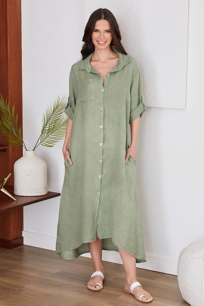 Level Up Linen Dress – DOLLY
