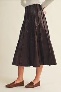 Brenda Pleated Midi Skirt