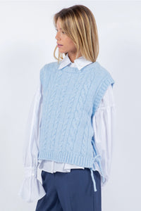 Baby Blue Knitted Vest