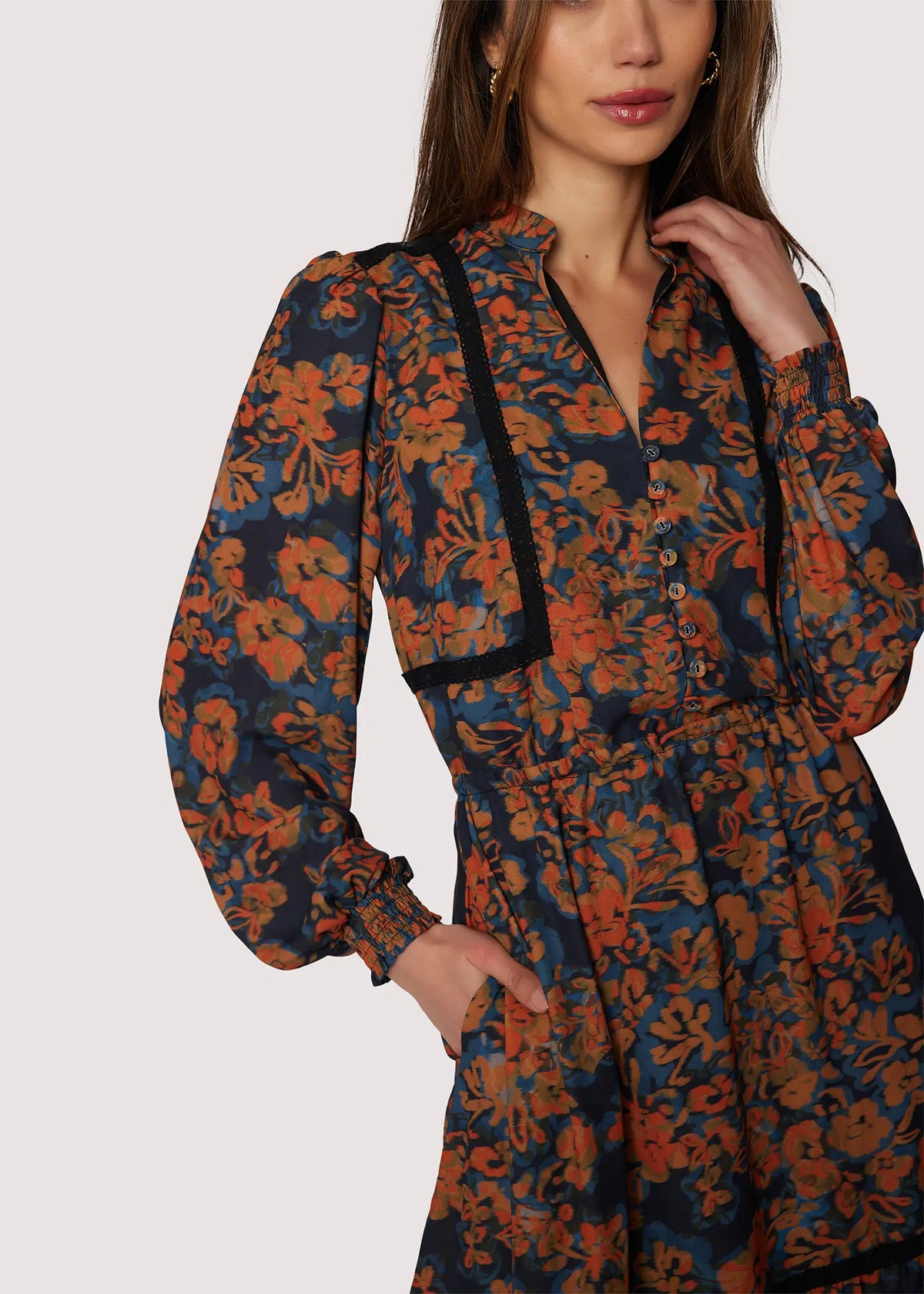 Embers Bloom Midi Dress