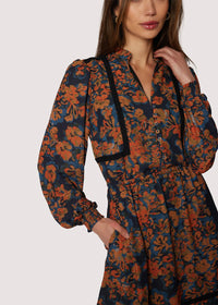 Embers Bloom Midi Dress
