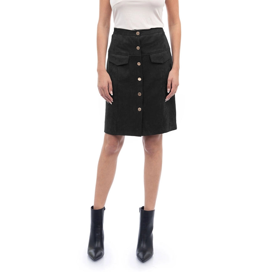 Bring It On Suede Skirt