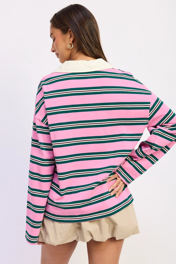The Off Duty Rugby Top (OVERSIZED)