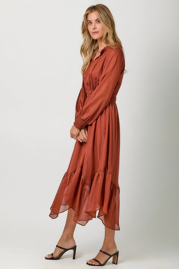 Pumpkin Spice Midi Dress