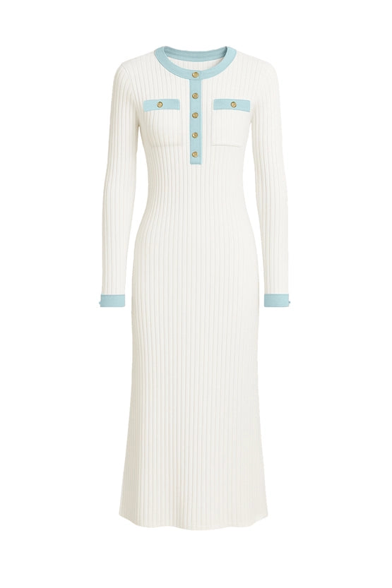 Angel Denim Knit Dress