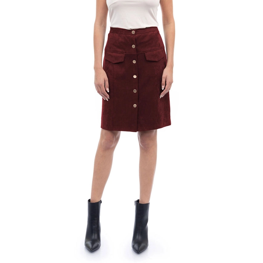 Bring It On Suede Skirt
