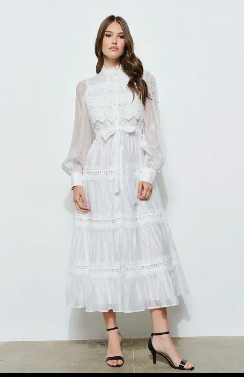 Elegance Crochet Dress