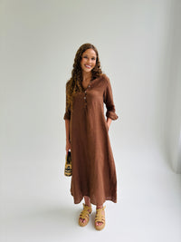 Cocoa Coast Linen Dress