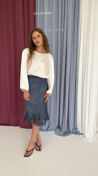 The Enchanted Lace Knee Skirt