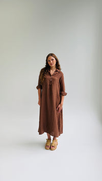 Cocoa Coast Linen Dress