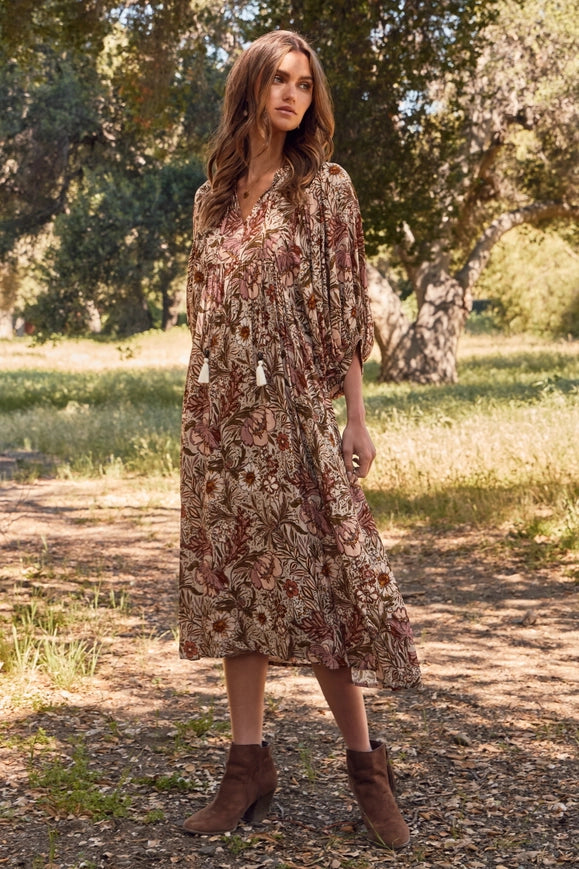 Bohemian Floral Maxi Dress