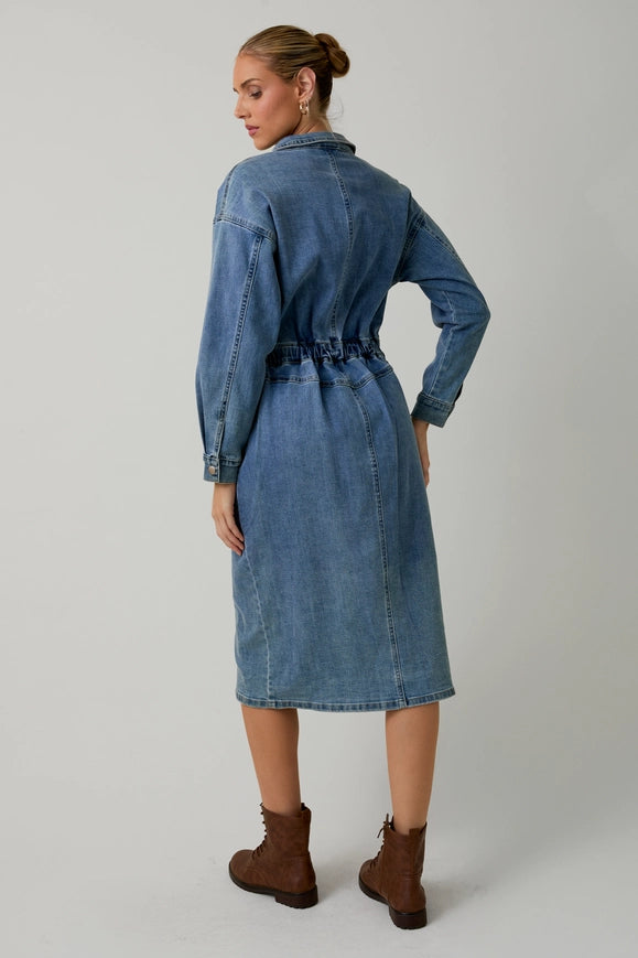 Up For It Denim Dress
