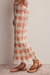 Diamond Club Crochet Skirt