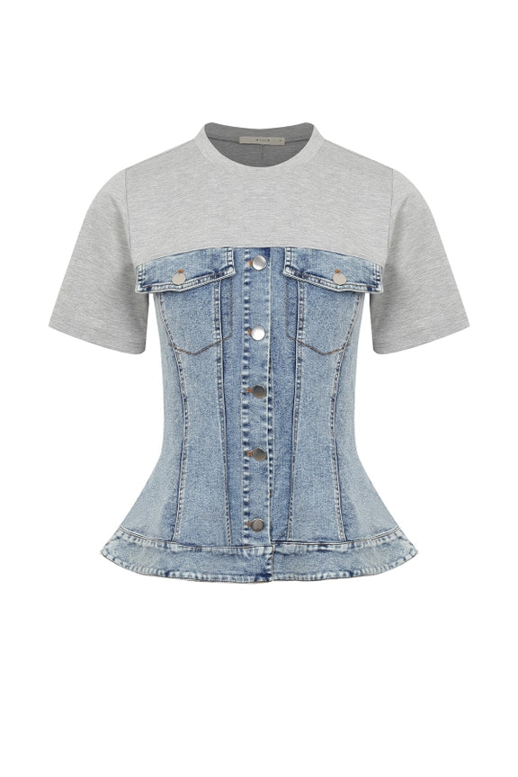 Tres Chic Denim Top