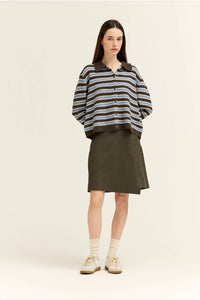 The Claire Leather Skirt