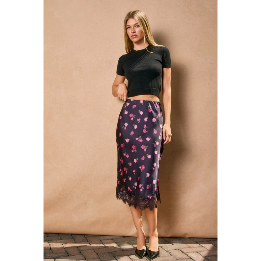 Diamond Lace Slip Skirt