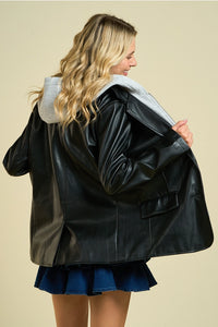 Hallie Leather Blazer