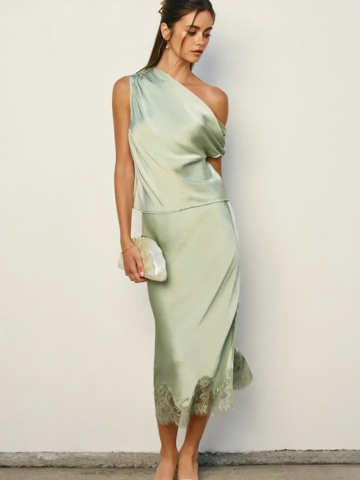 Diamond Lace Slip Skirt