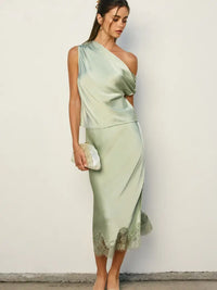 Diamond Lace Slip Skirt