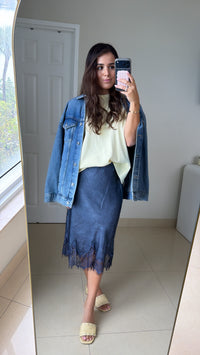 The Enchanted Lace Knee Skirt