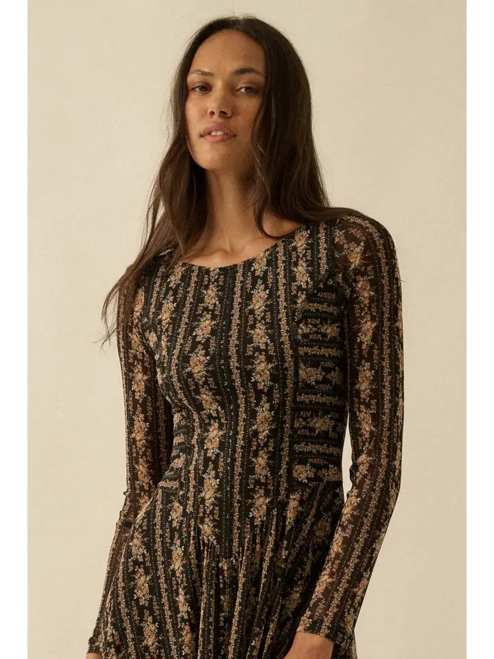 Frolicking Mesh Dress