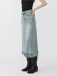 Serene Denim Maxi Skirt