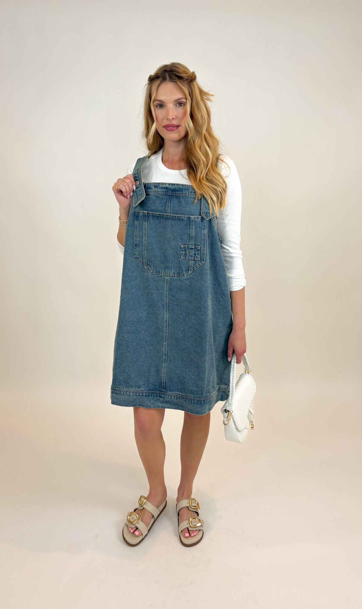 Excuse Me Overall Dress