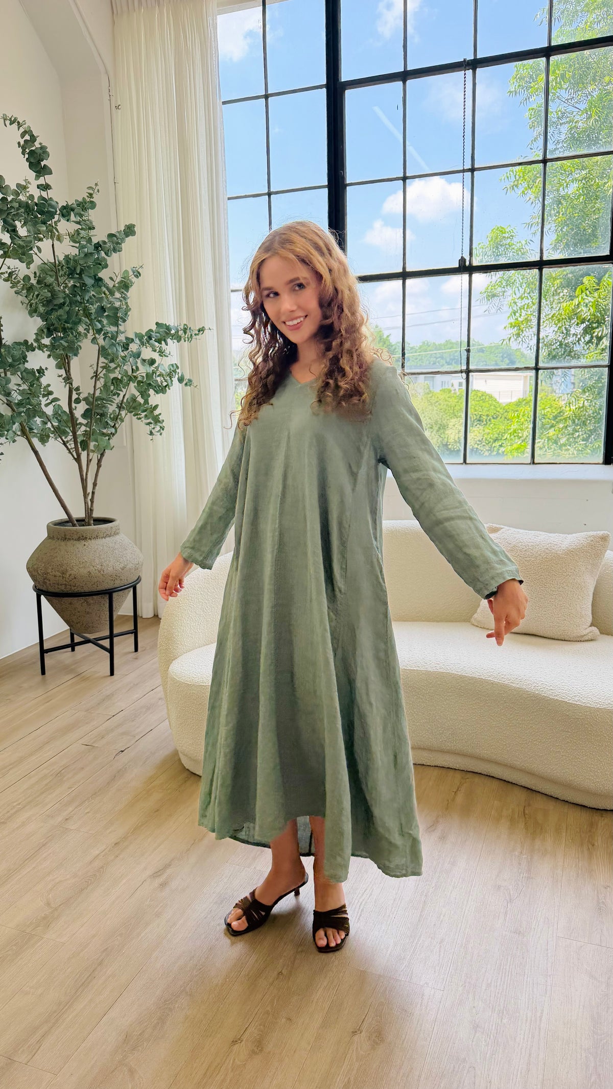 The Sway Linen Dress