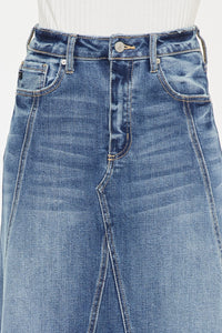 Virgo Flare Denim Skirt