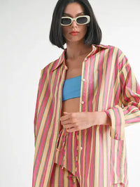 Sunset Button Down Top