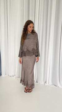 The Enchanted Lace Maxi Skirt