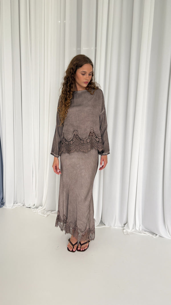 The Enchanted Lace Maxi Skirt