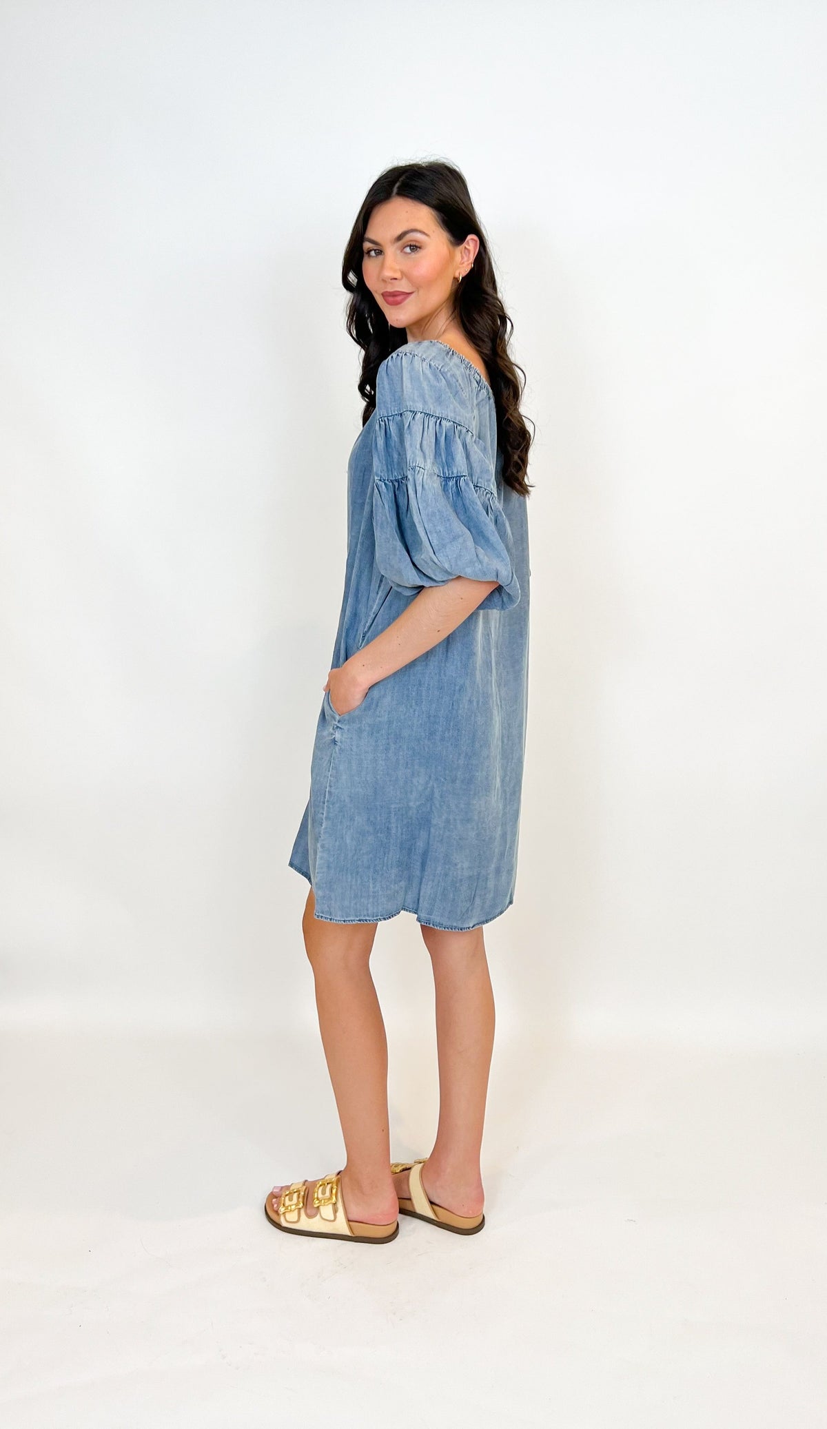 Denim Bubble Dress