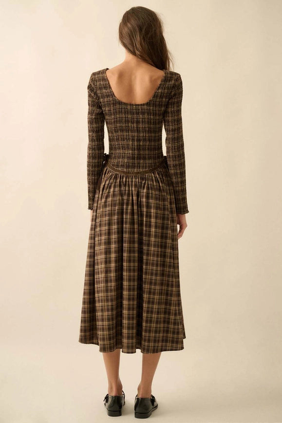 For You Plaid Dress