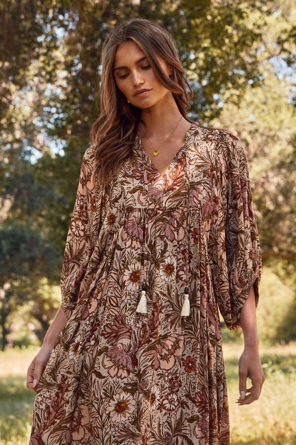Bohemian Floral Maxi Dress