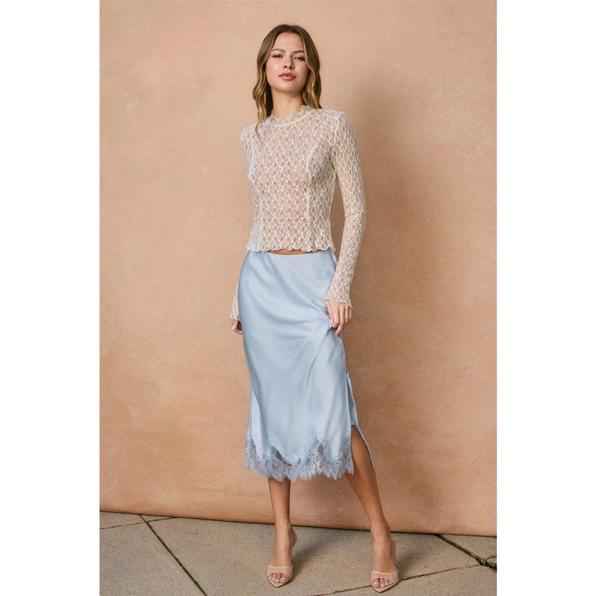 Diamond Lace Slip Skirt