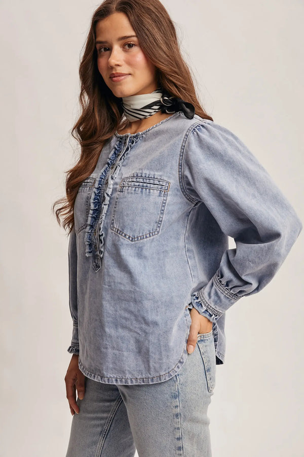 Isabelle Denim Top