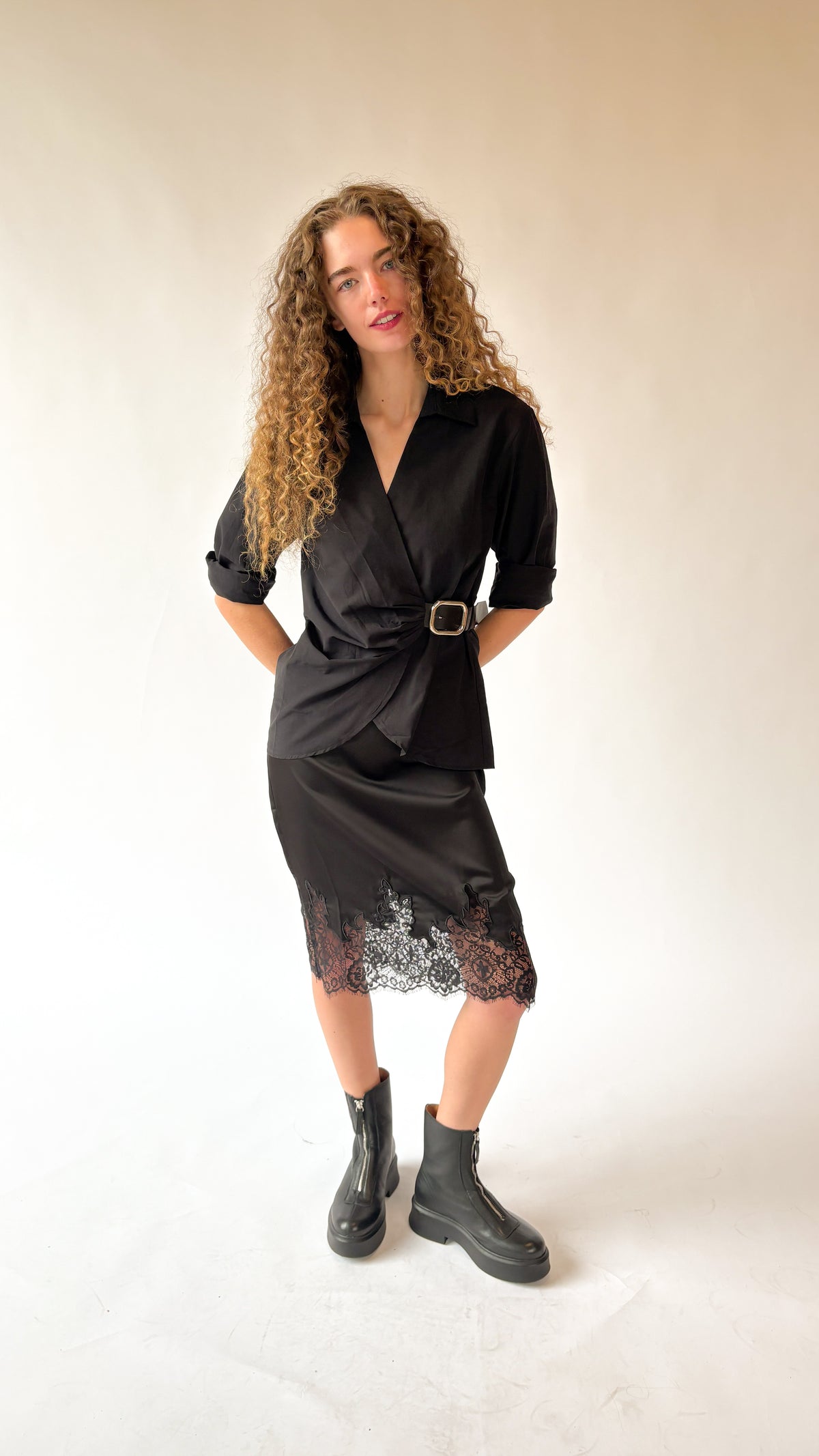 Your Honor Belted Top