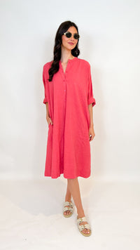 Take Me Away Shirt Dress