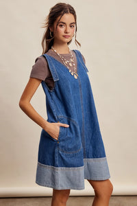 On It Denim Overall Dress