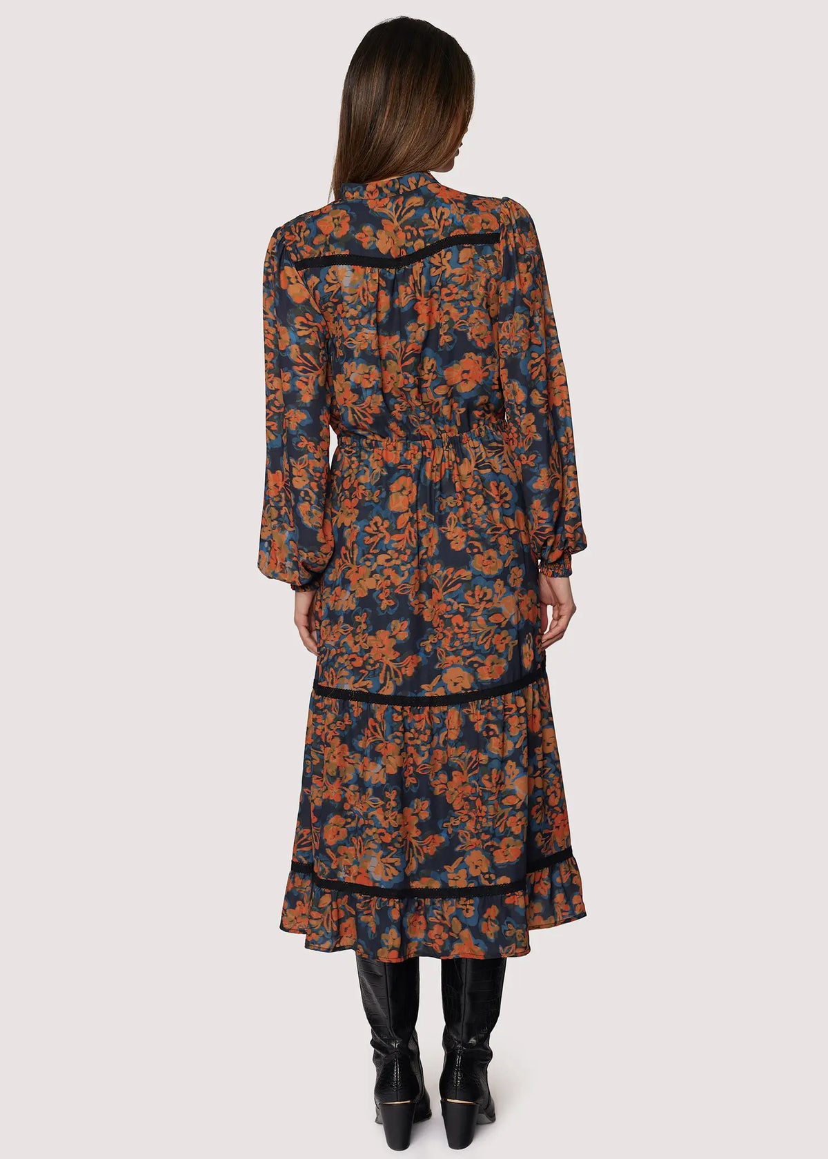 Embers Bloom Midi Dress